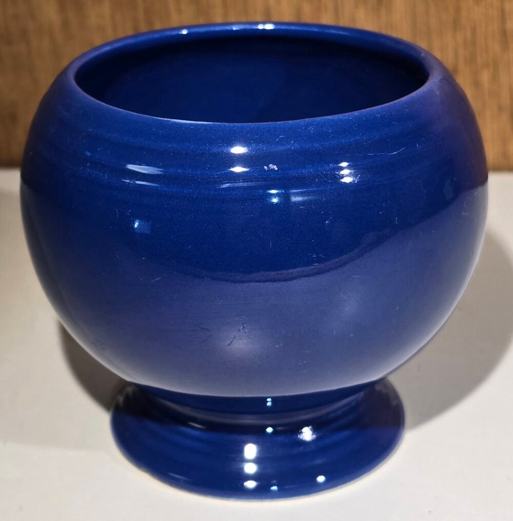 Fiesta HLC Cobalt Blue Footed Sugar Bowl No Lid Fiestaware Made USA